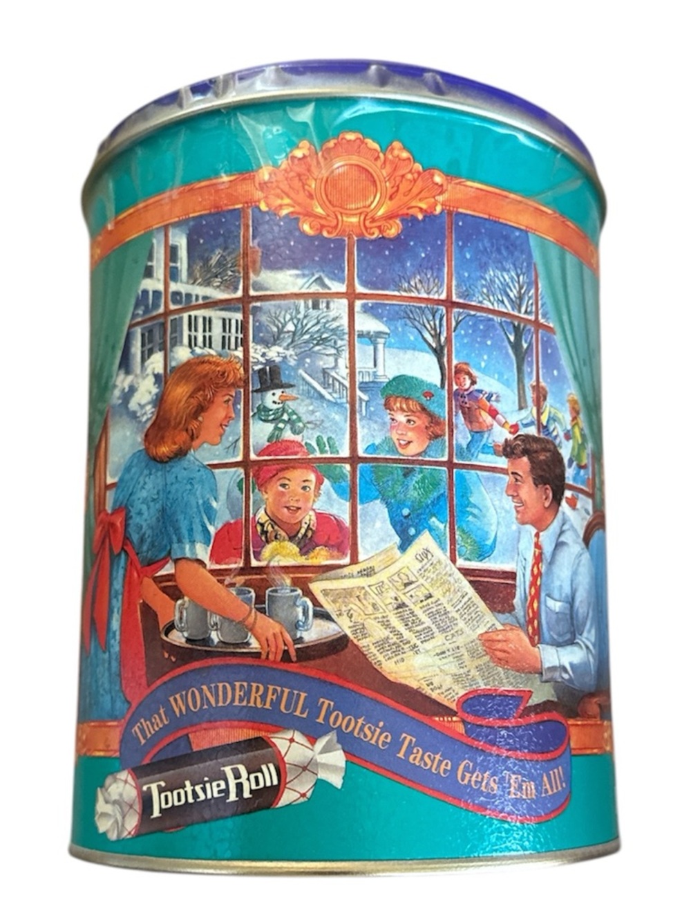 1994 vintage Tootsie Roll Decorative Holiday Tin